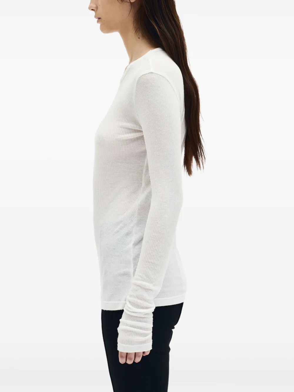 Ann Demeulemeester Fiene ribbed long-sleeve top | T-Shirts & Jersey Shirts | Image 2