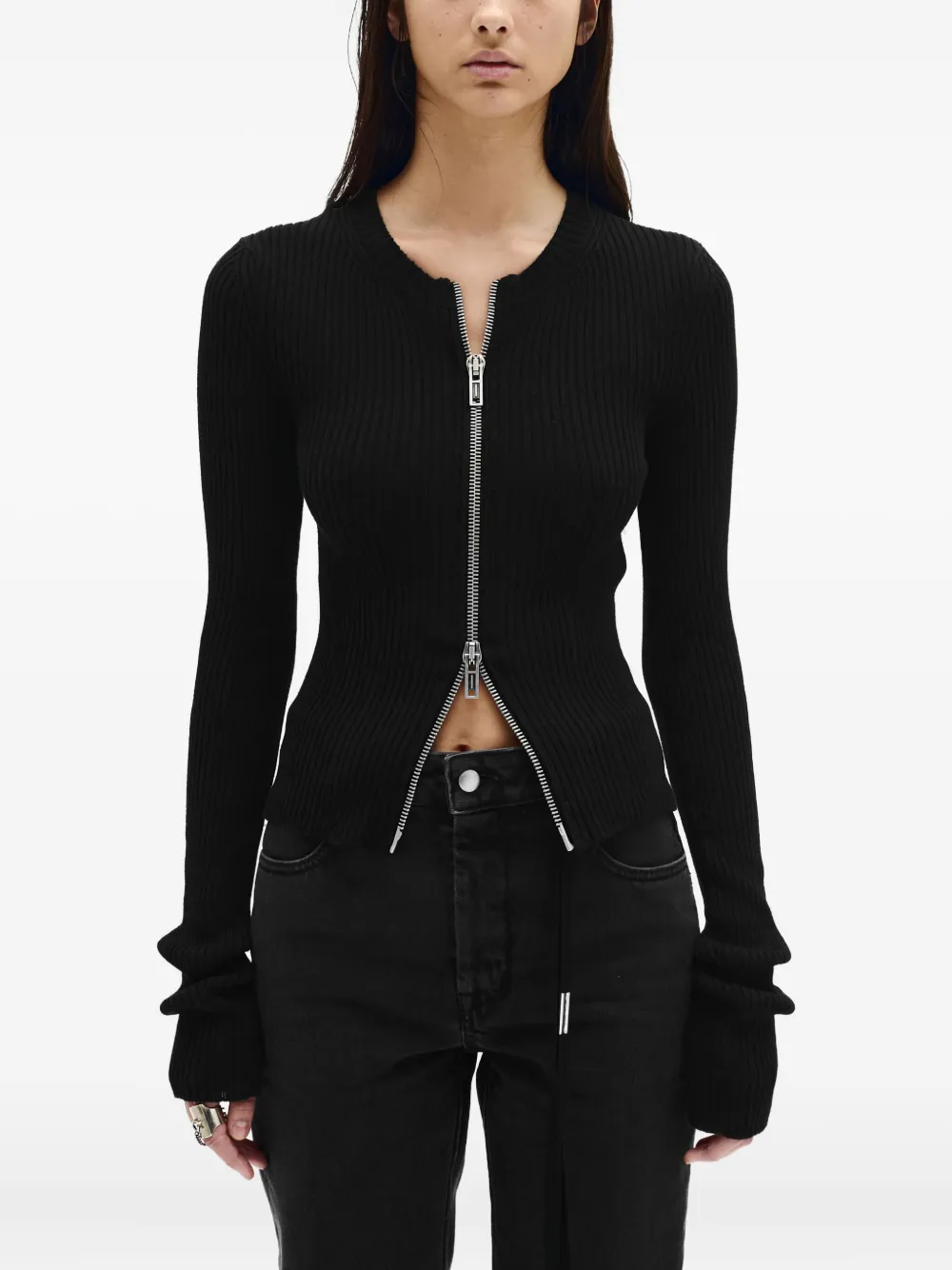 Ann Demeulemeester Terna cropped zip-up cardigan | Cardigans | Image 2