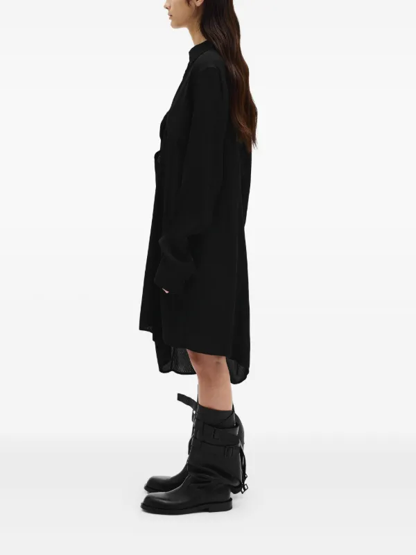 Ann Demeulemeester Halina ドロップショルダーシャツドレス 