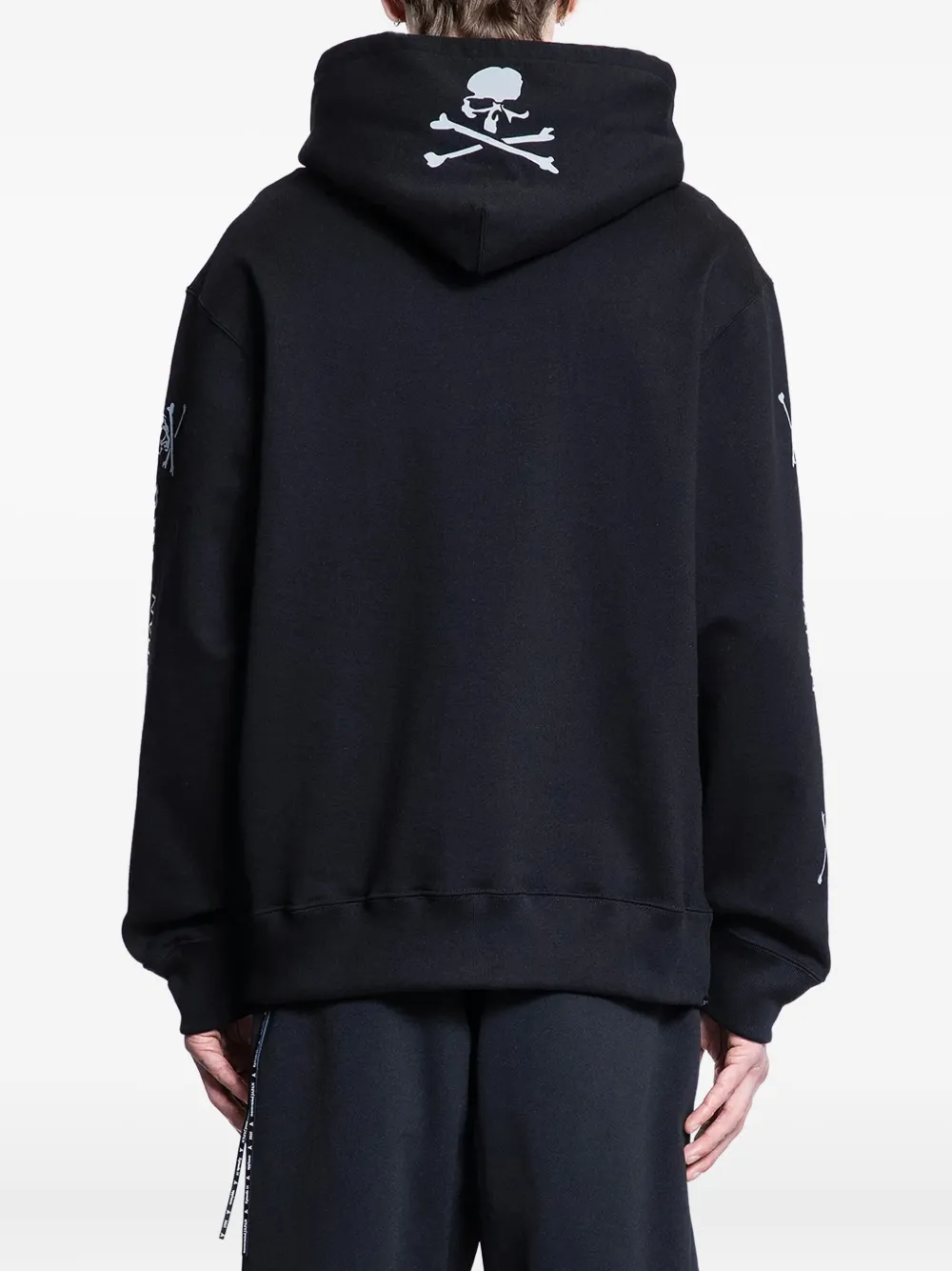 Mastermind World Hoodie met doodskopprint Zwart