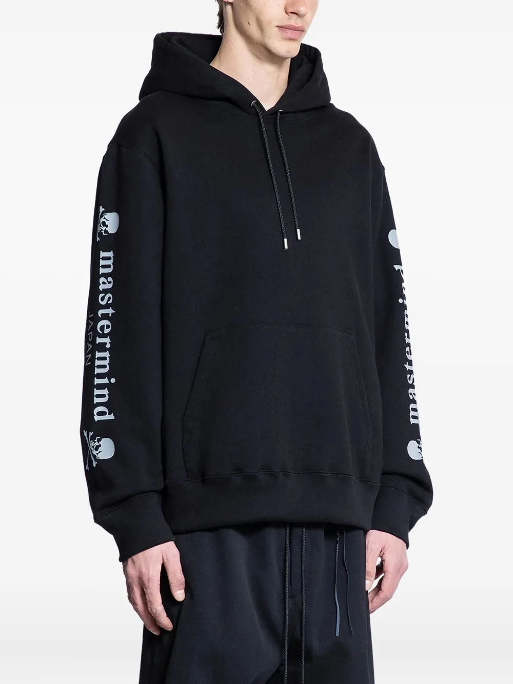 Mastermind World Hoodie met doodskopprint Zwart