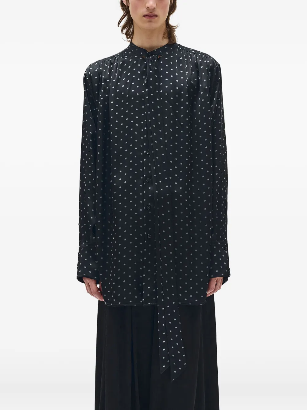 Ann Demeulemeester Solan shirt - Zwart