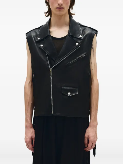 Ann Demeulemeester Faltin sleeveless biker jacket