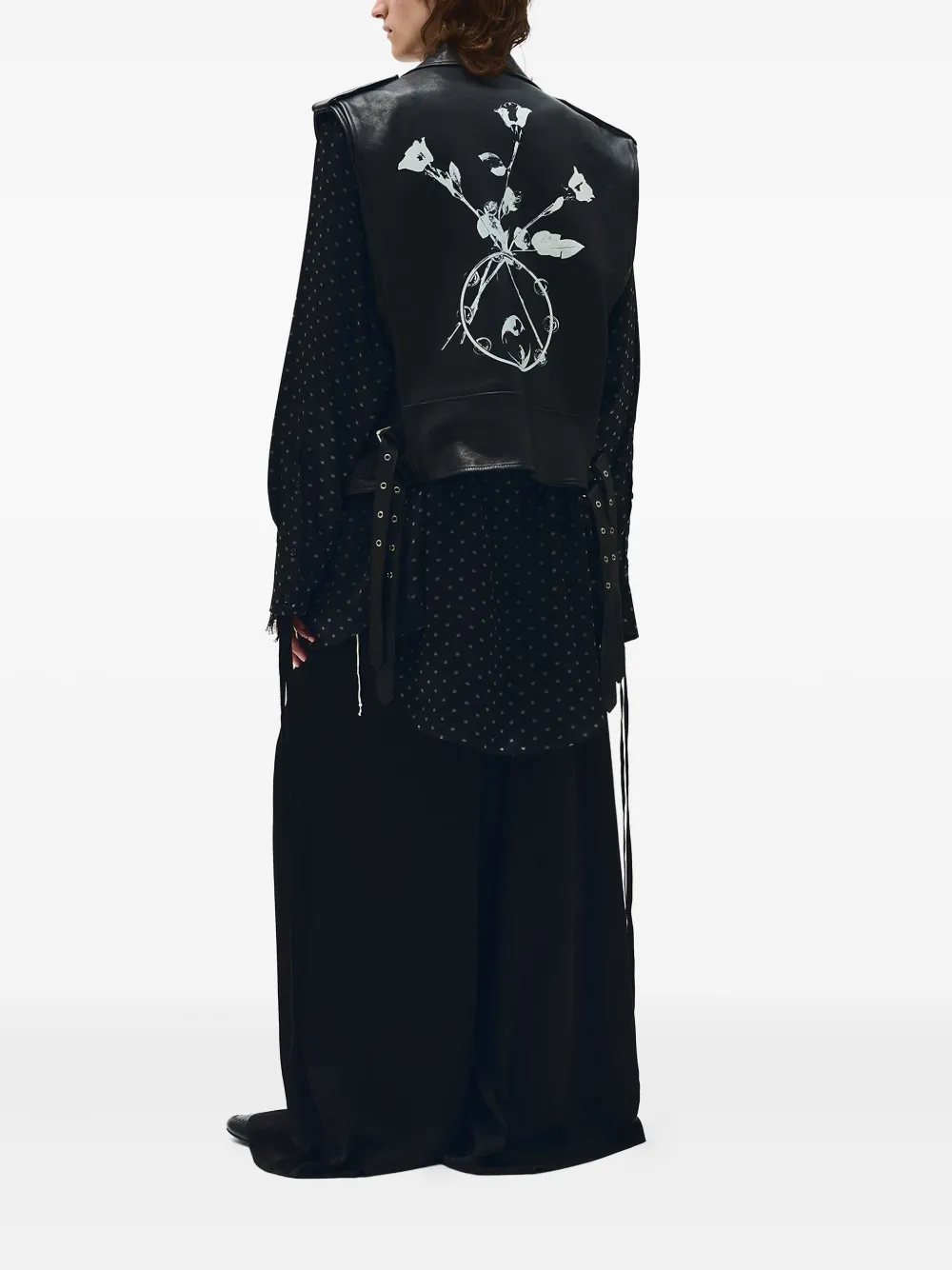 Ann Demeulemeester Faltin sleeveless biker jacket | Biker Jackets | Image 2