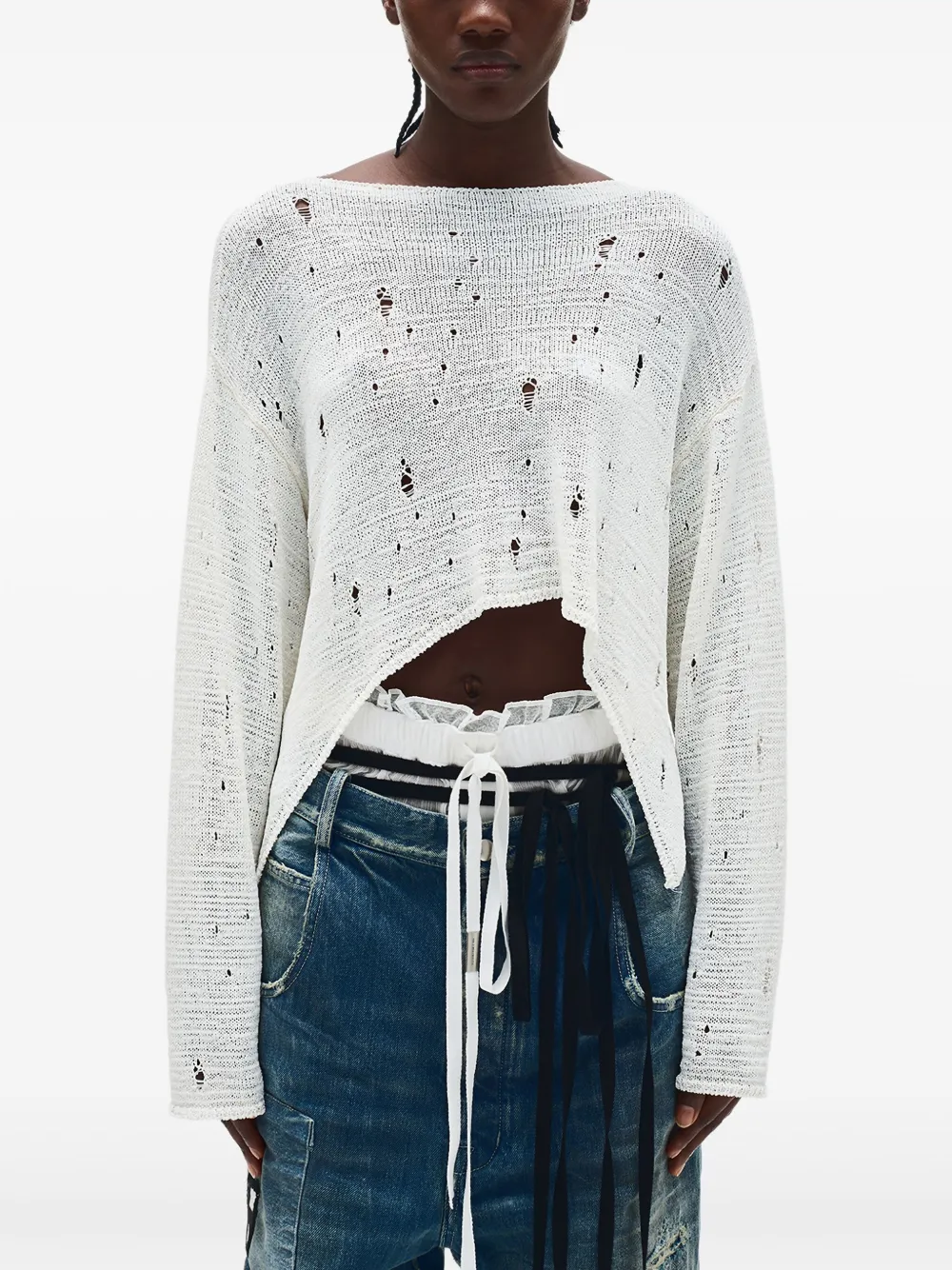 Ann Demeulemeester Loa プルオーバー - ホワイト Ann Demeulemeester Loa プルオーバー - ホワイト