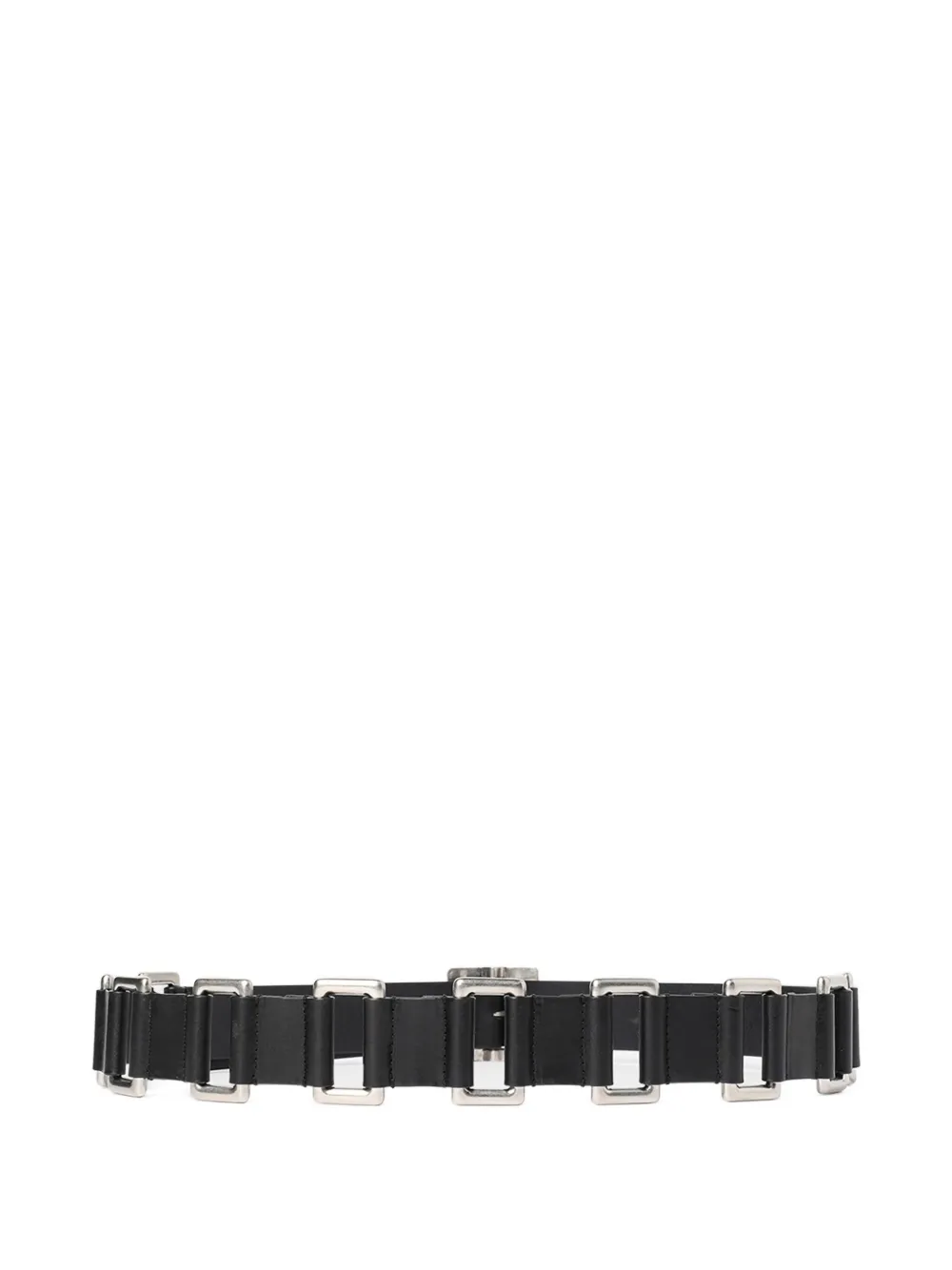 Ann Demeulemeester Imir buckle-embellished leather belt - Zwart