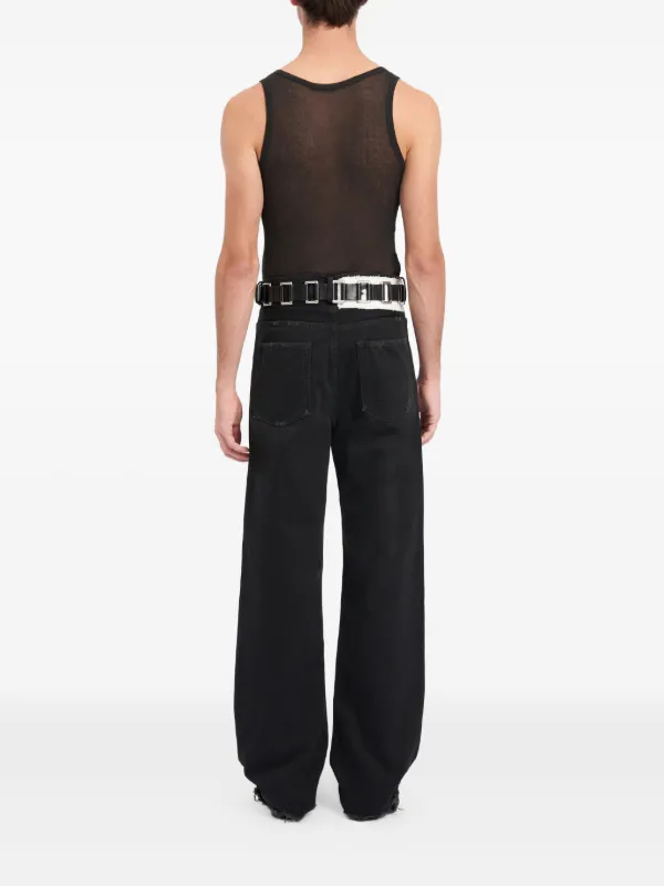 Ann Demeulemeester Imir バックルレザーベルト | ブラック
