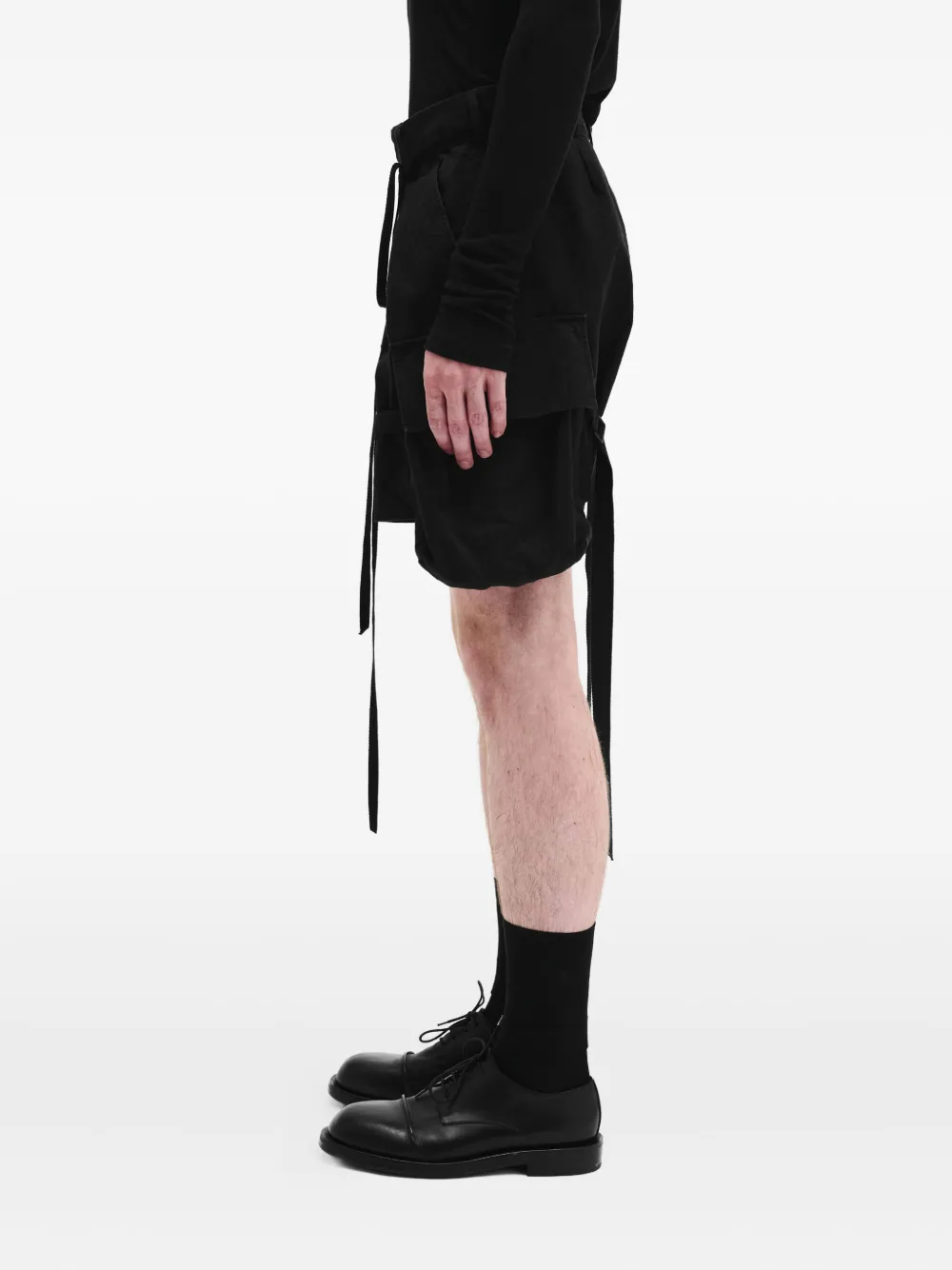 Ann Demeulemeester Tino cargo shorts Zwart