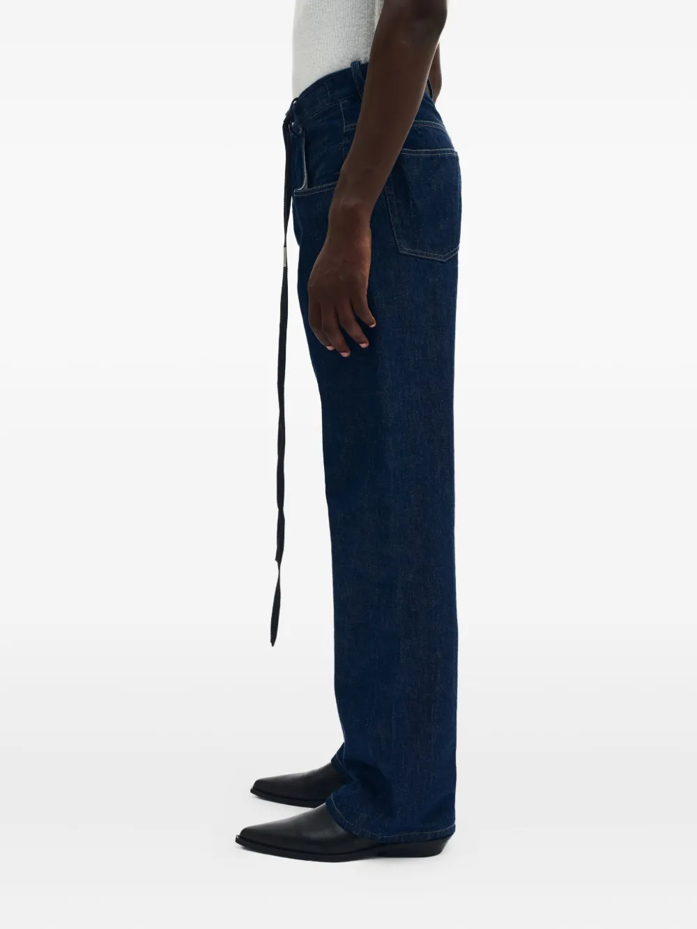 Ann Demeulemeester Ronald broek Blauw