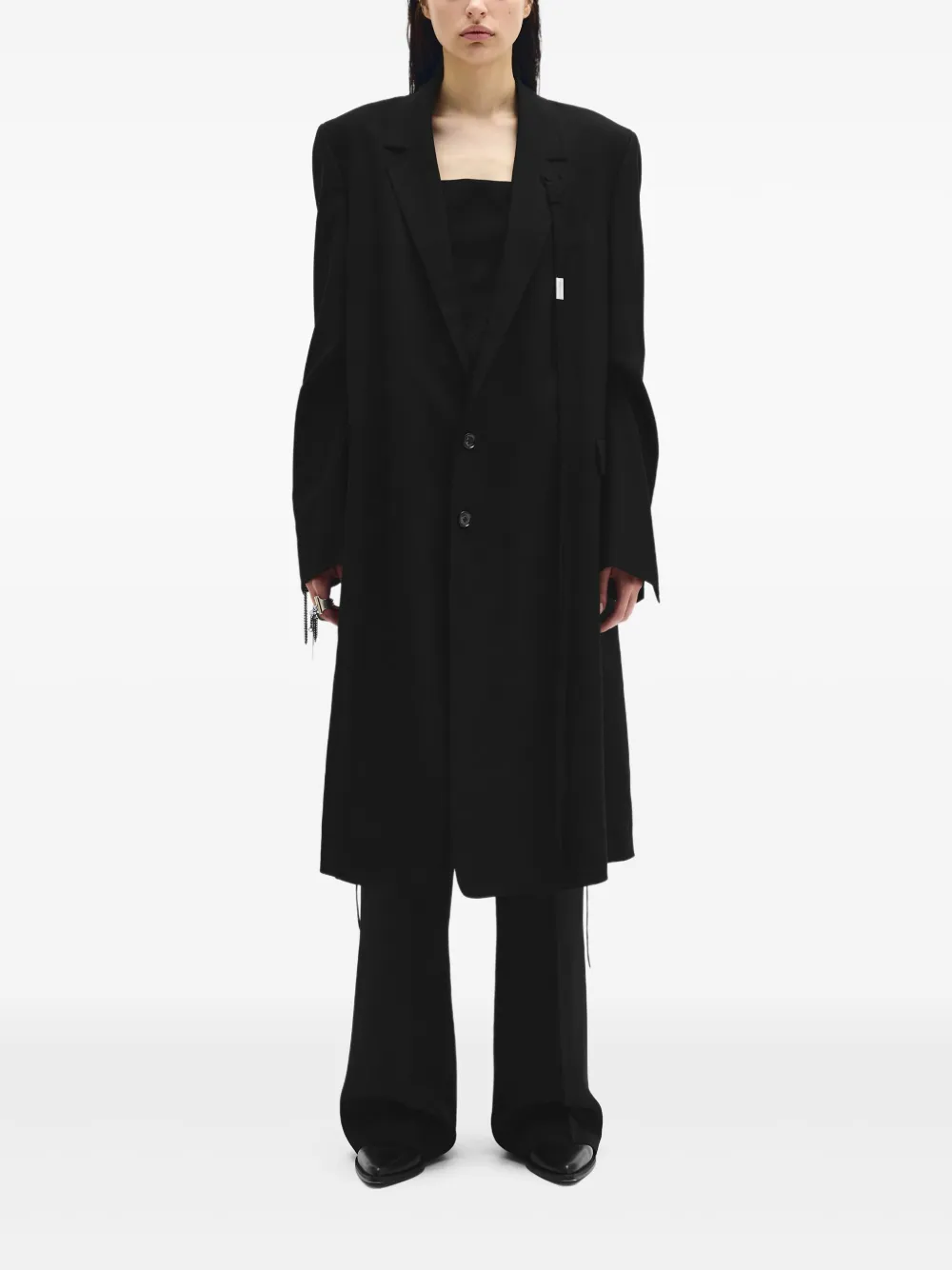 Ann Demeulemeester abrigo estilo blazer con botones | negro | Image 1