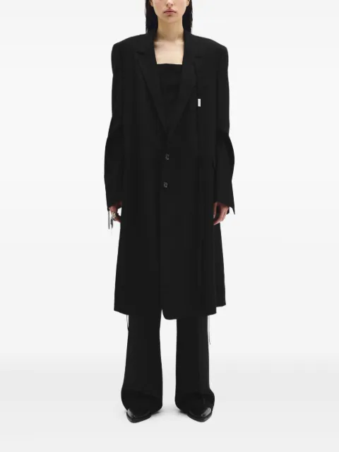 Ann Demeulemeester single-breasted blazer coat 