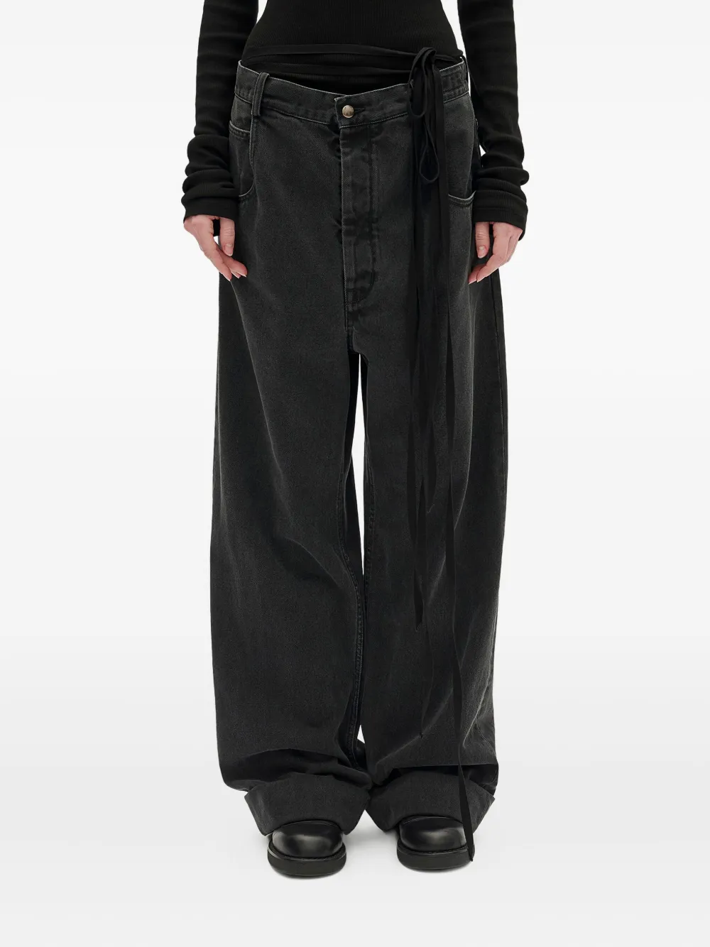 Ann Demeulemeester Jeans mit weitem Bein | Grau | Image 1