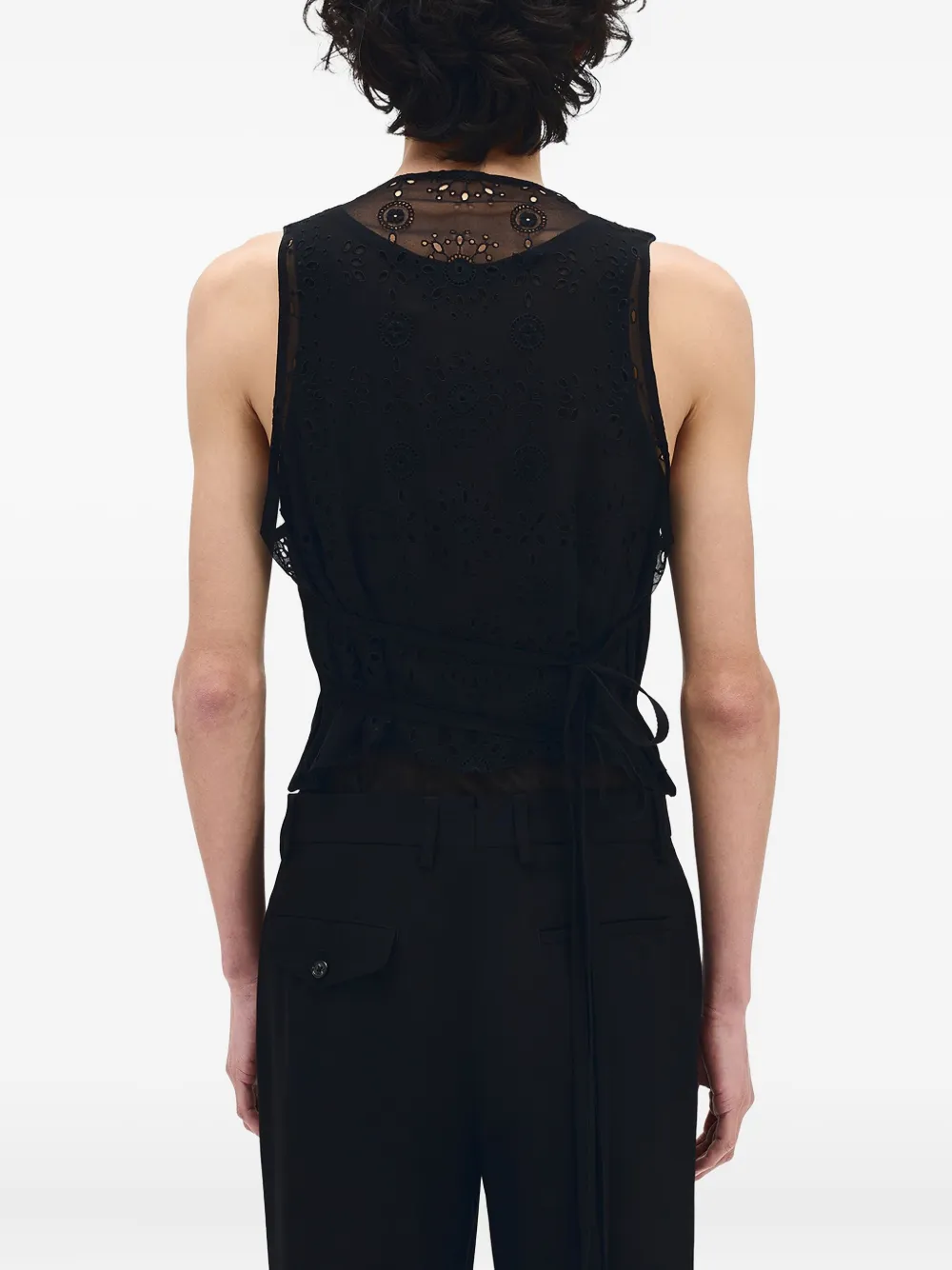 Ann Demeulemeester Indor gilet Zwart