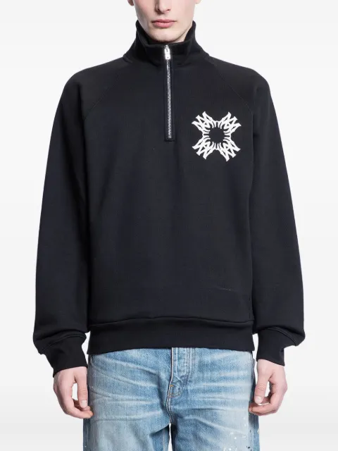 AMIRI graphic-print half-zip sweatshirt
