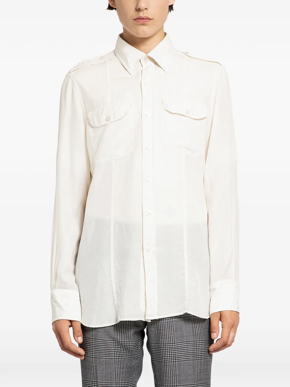 TOM FORD pocket shirt - Bianco