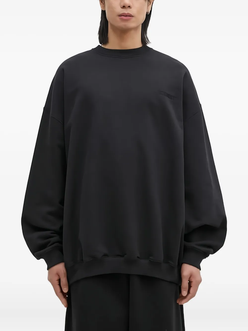 VETEMENTS embroidered sweatshirt | Black | Image 1