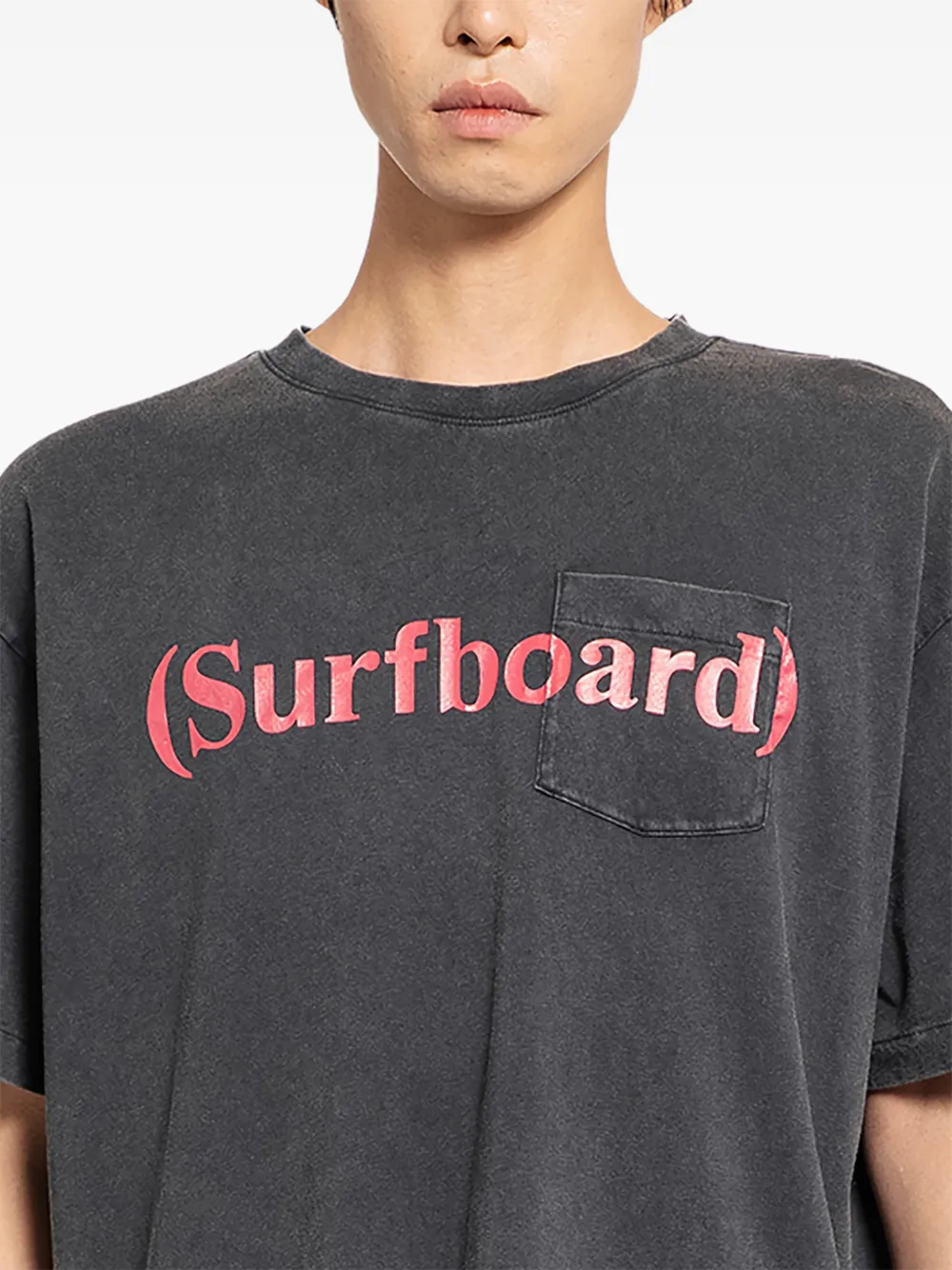 Stockholm Surfboard Club pocket T-shirt - Grijs