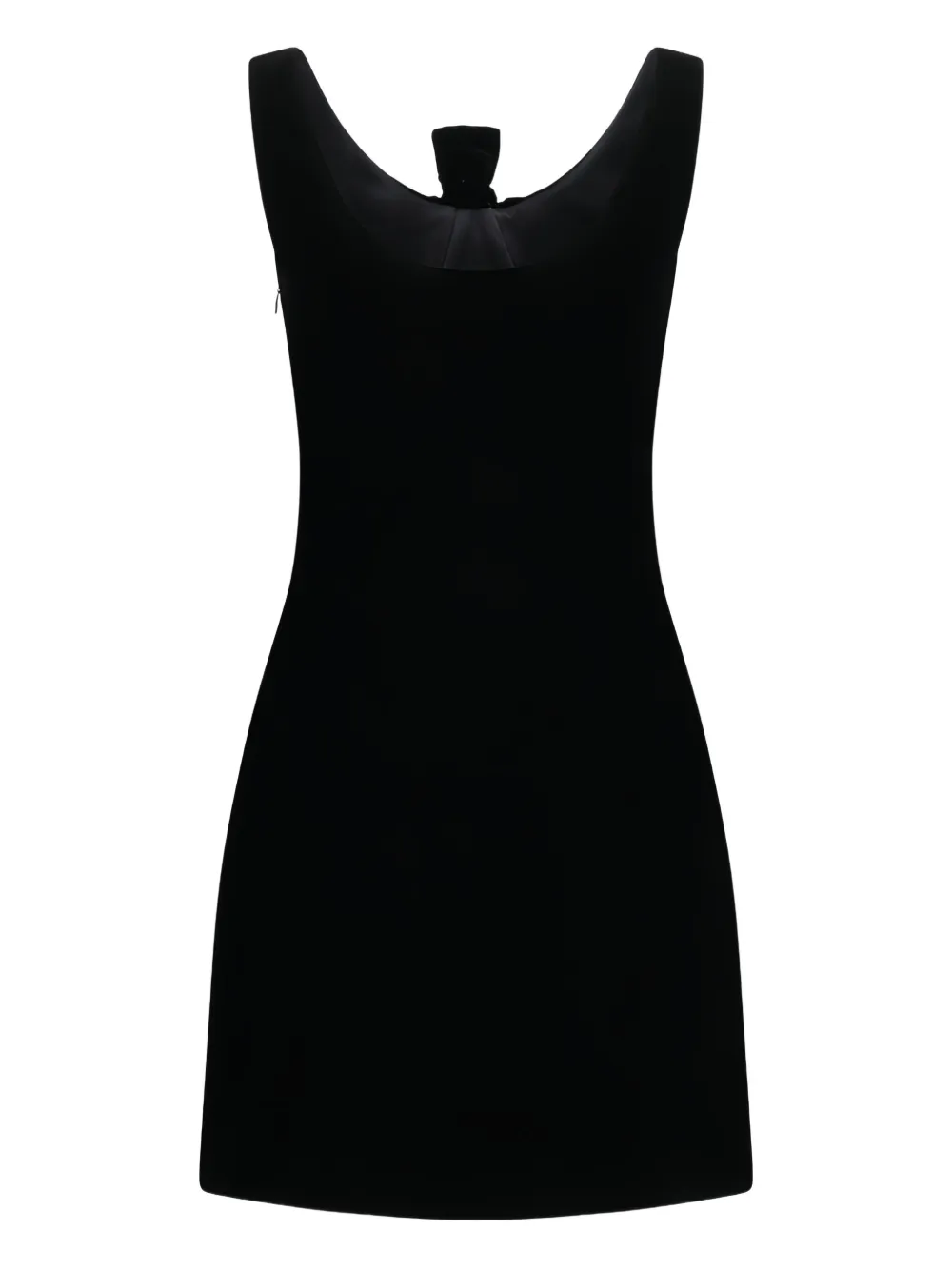 Givenchy bow-detail velvet mini dress - Zwart