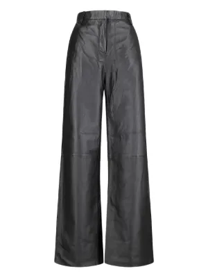 Emporio Armani faux-leather Pants | Black | FARFETCH ID