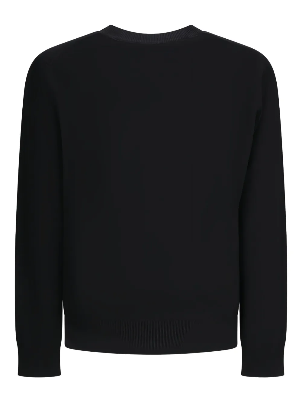 Paul Smith crew-neck striped-cuff sweater - Zwart
