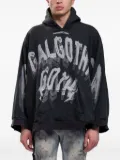 RRR123 graphic-print hoodie - Black