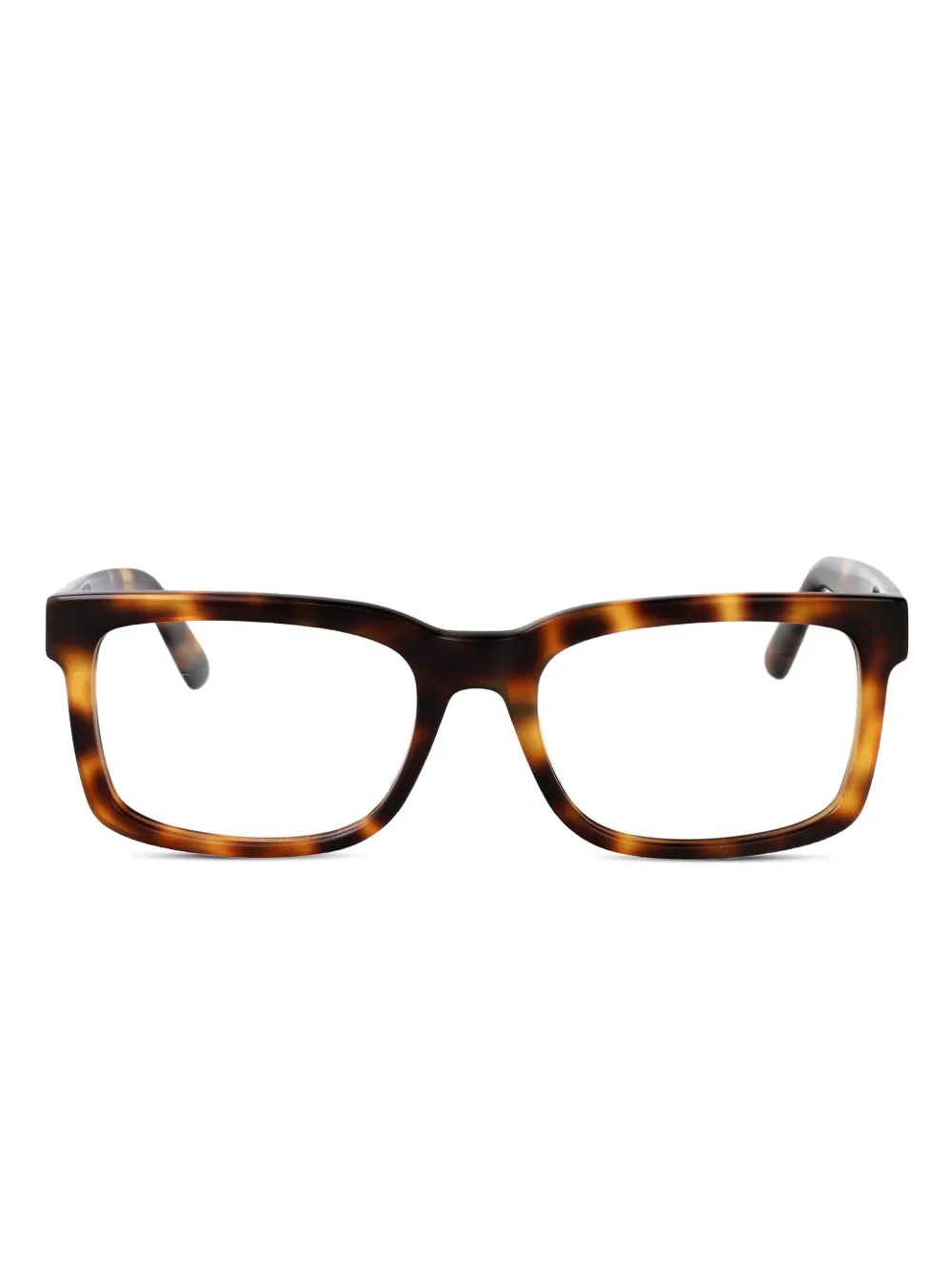 GCDS logo-plaque rectangle-frame glasses | Brown | Image 1