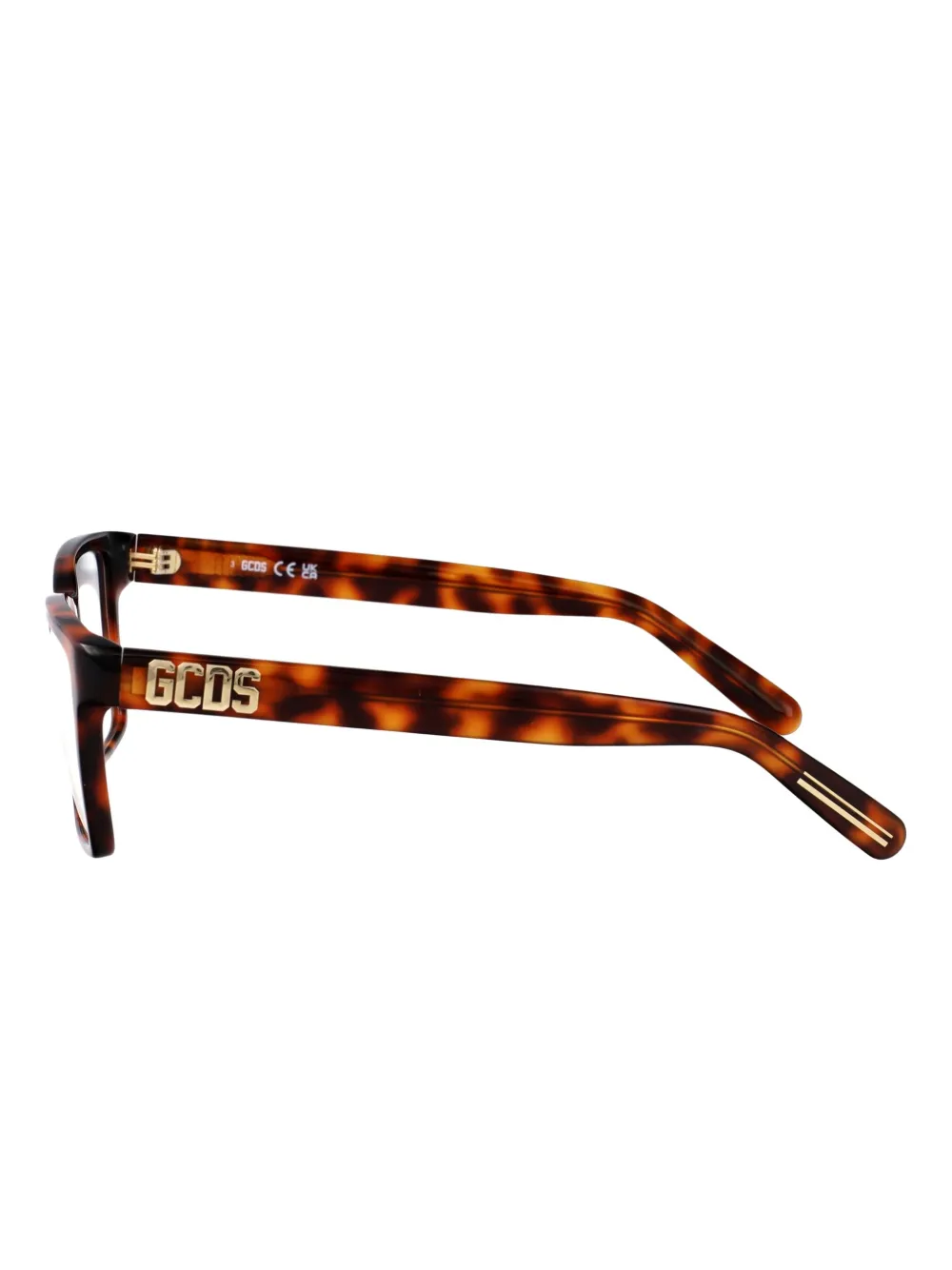GCDS Bril met logoprint Bruin