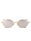 Givenchy Eyewear oval-frame sunglasses - Gold