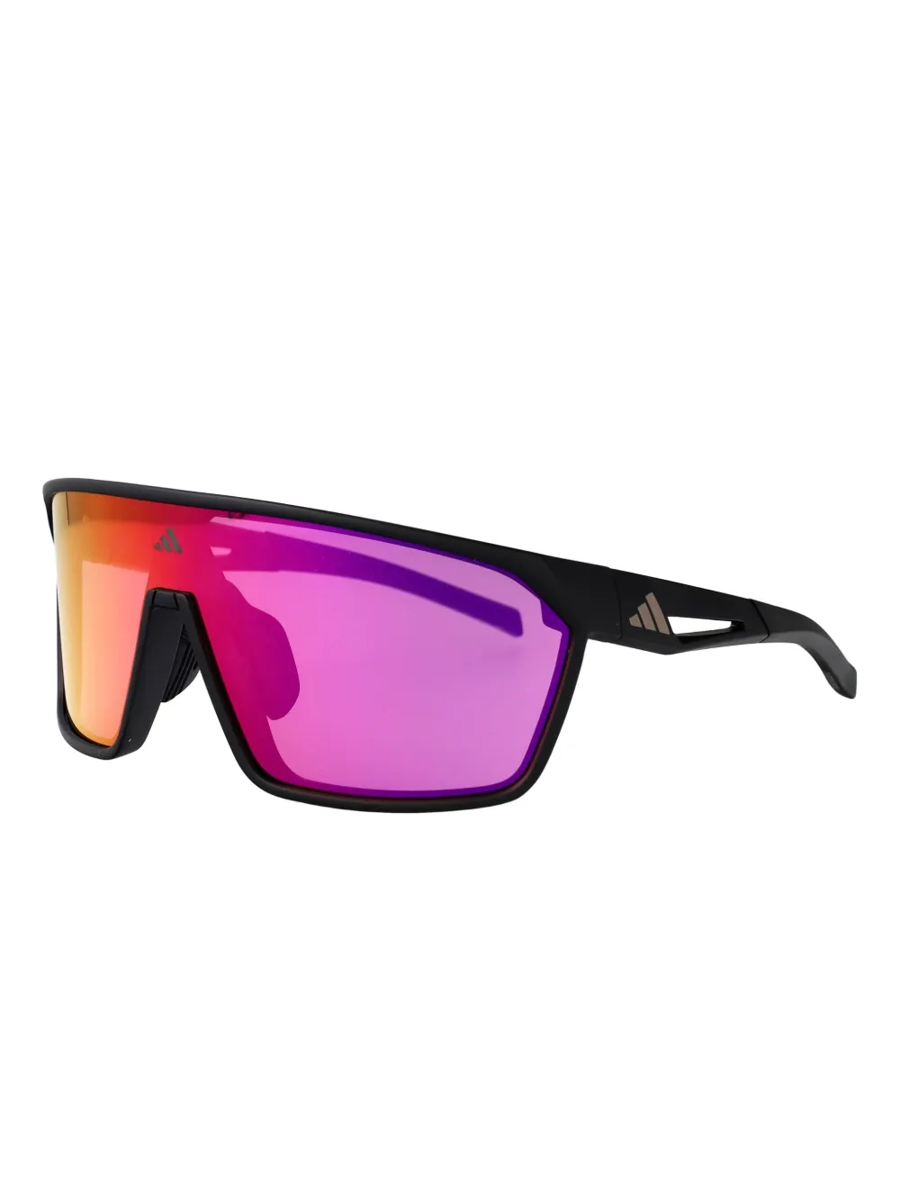 adidas Zonnebril met schild montuur Zwart