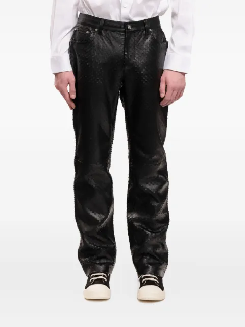 Helmut Lang leather Worker pants