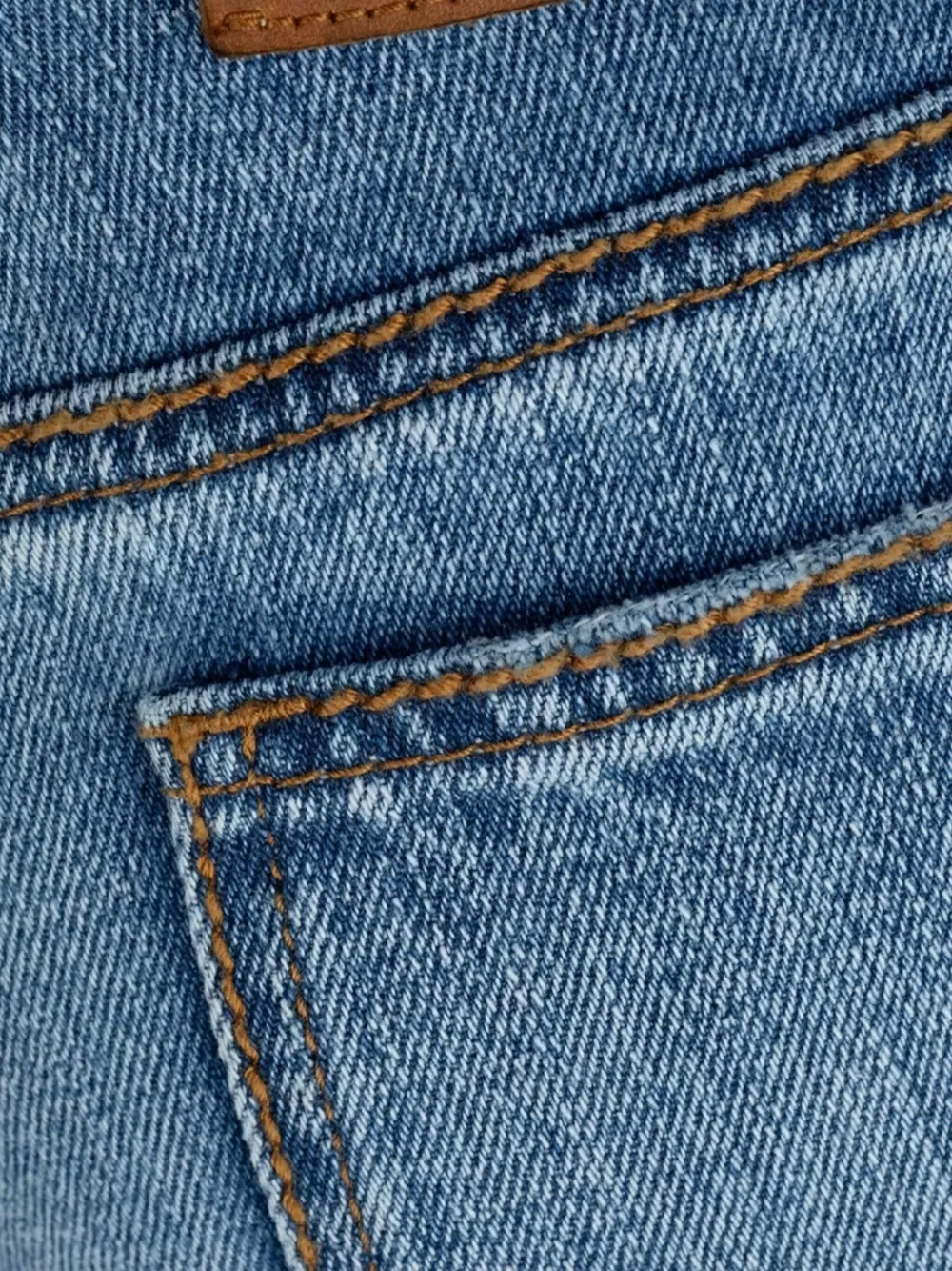 Ermanno Scervino Denim shorts met bloemendetail Blauw