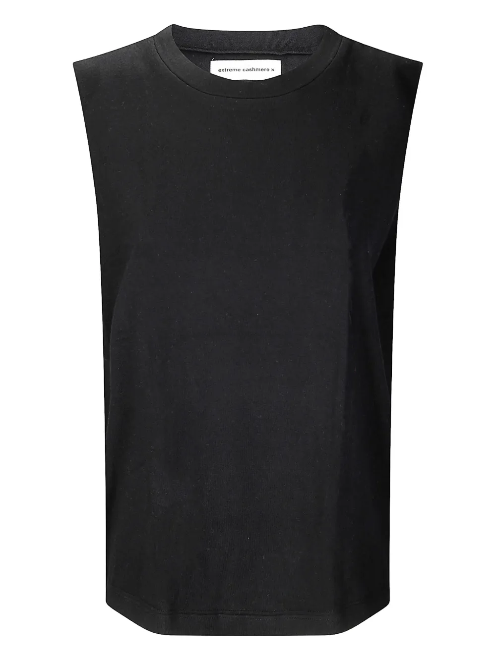Extreme cashmere Mouwloos T-shirt Zwart