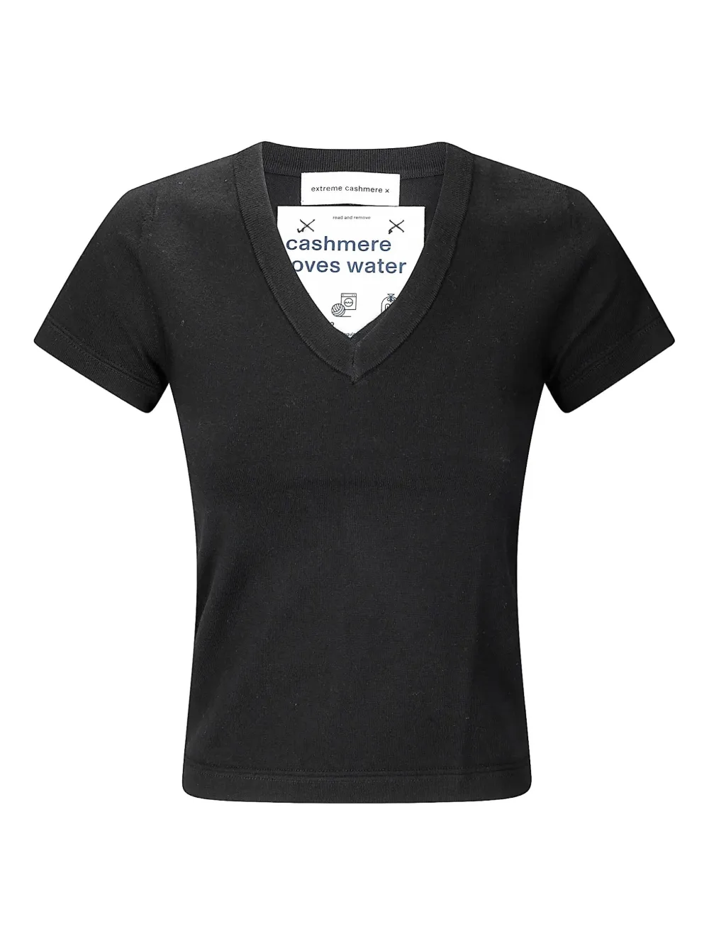 Extreme cashmere Vicky T-shirt Zwart