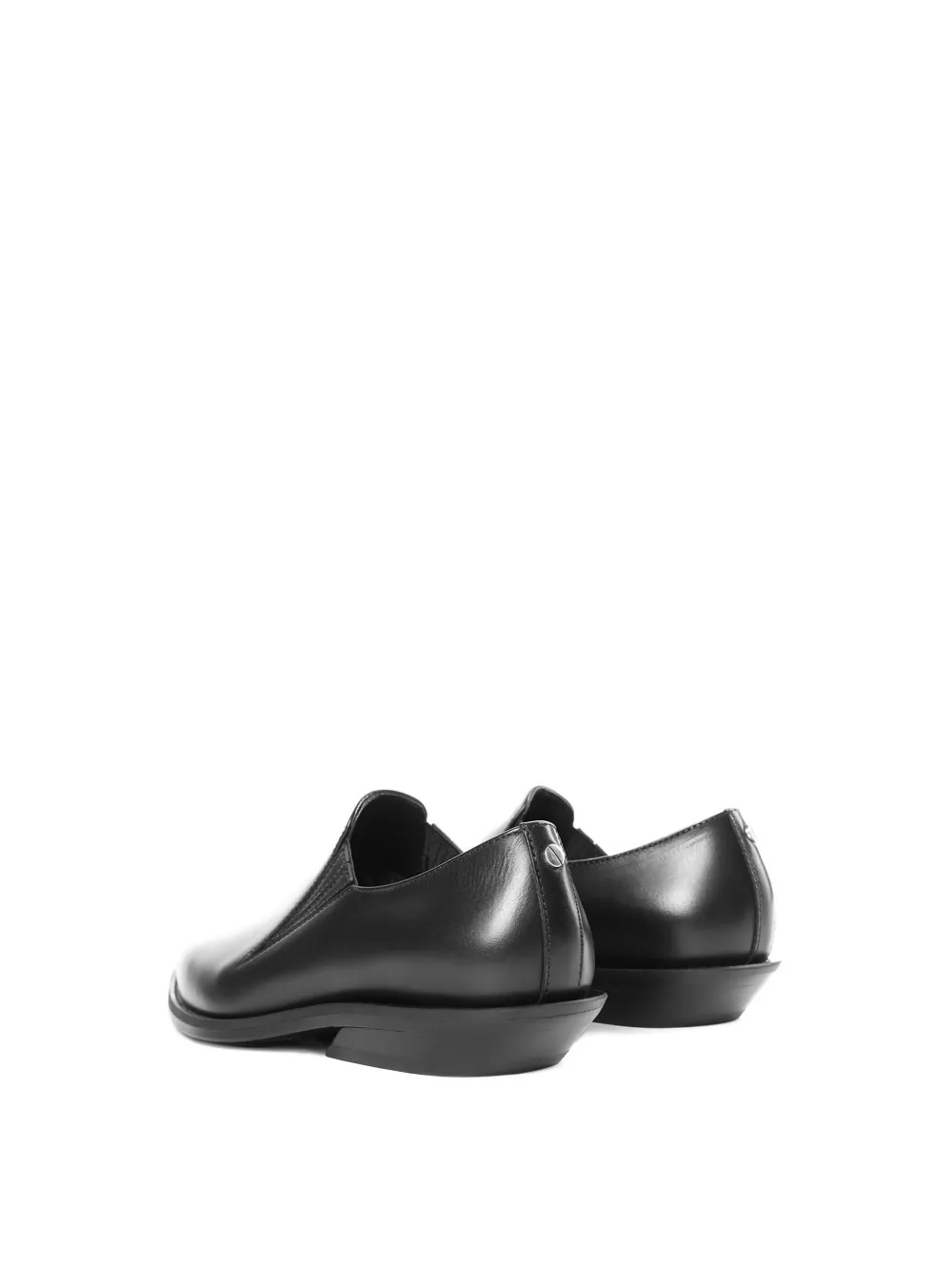 Ann Demeulemeester Black Makea Pointy Cowboy Loafers In Black