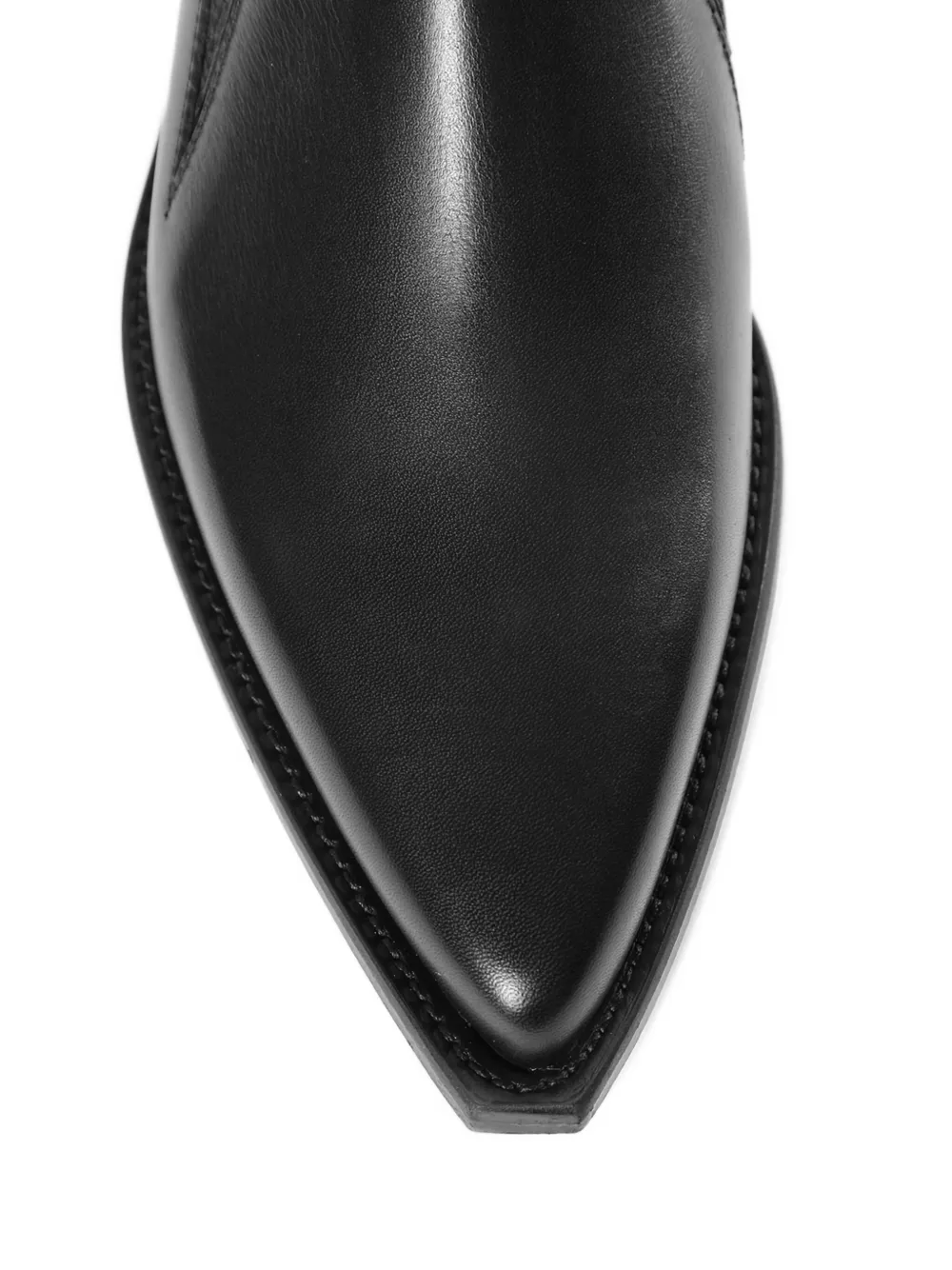 Ann Demeulemeester Makea pointy cowboy shoes Black