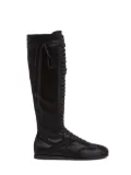 Ann Demeulemeester Pixie lace-up thigh-high boots - Black