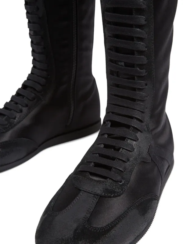 Ann Demeulemeester Pixie lace-up thigh-high Boots | Black