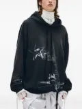 Ann Demeulemeester Sketchbook hoodie - Black