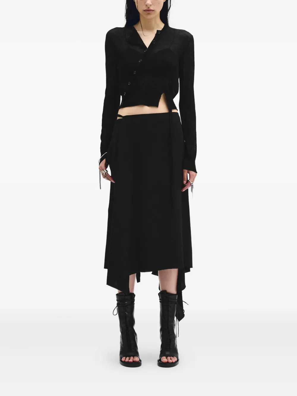 Ann Demeulemeester Magga twisted cropped cardigan | Cardigans | Image 2