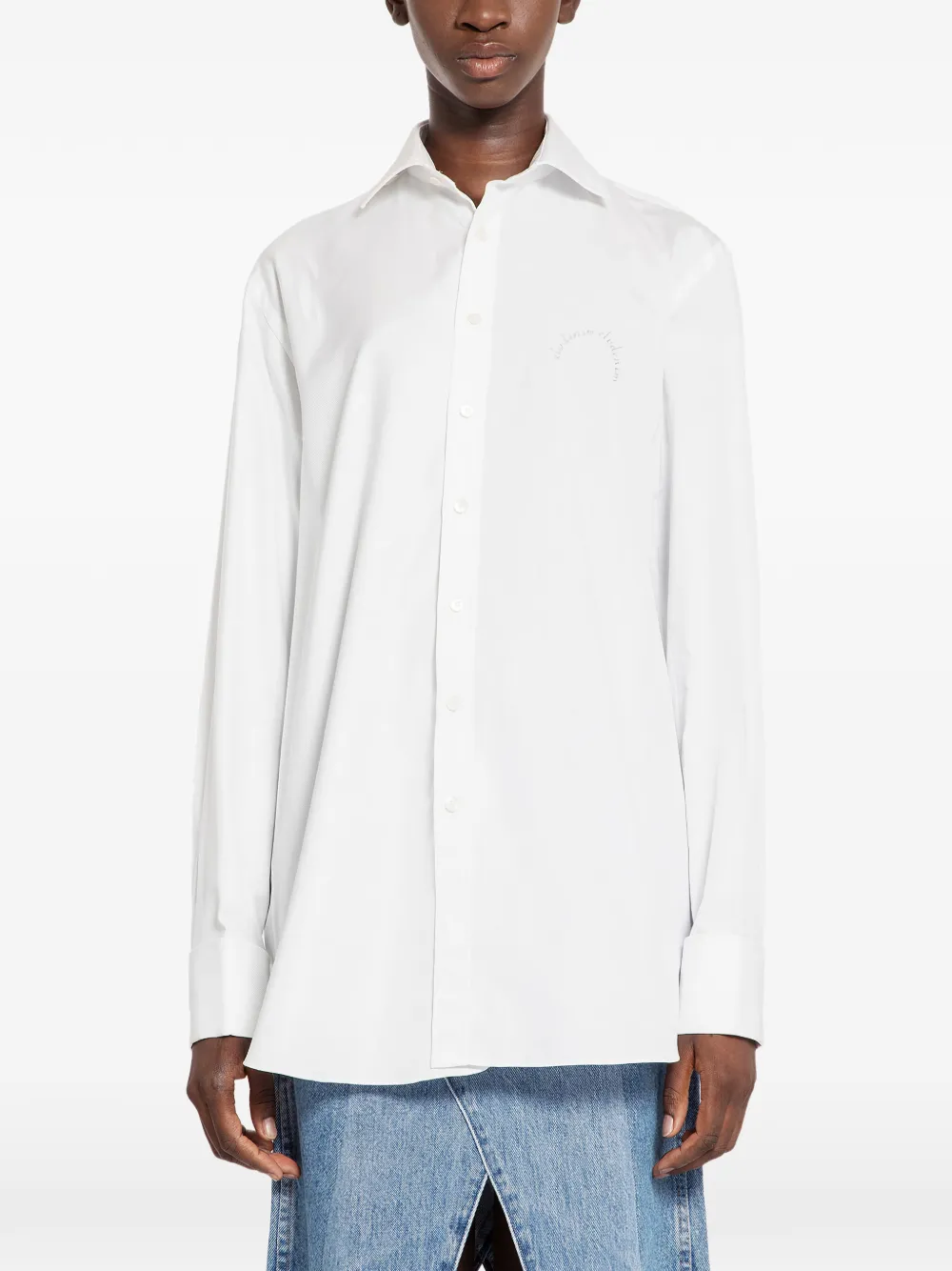 E.L.V DENIM collared alice shirt - Weiß