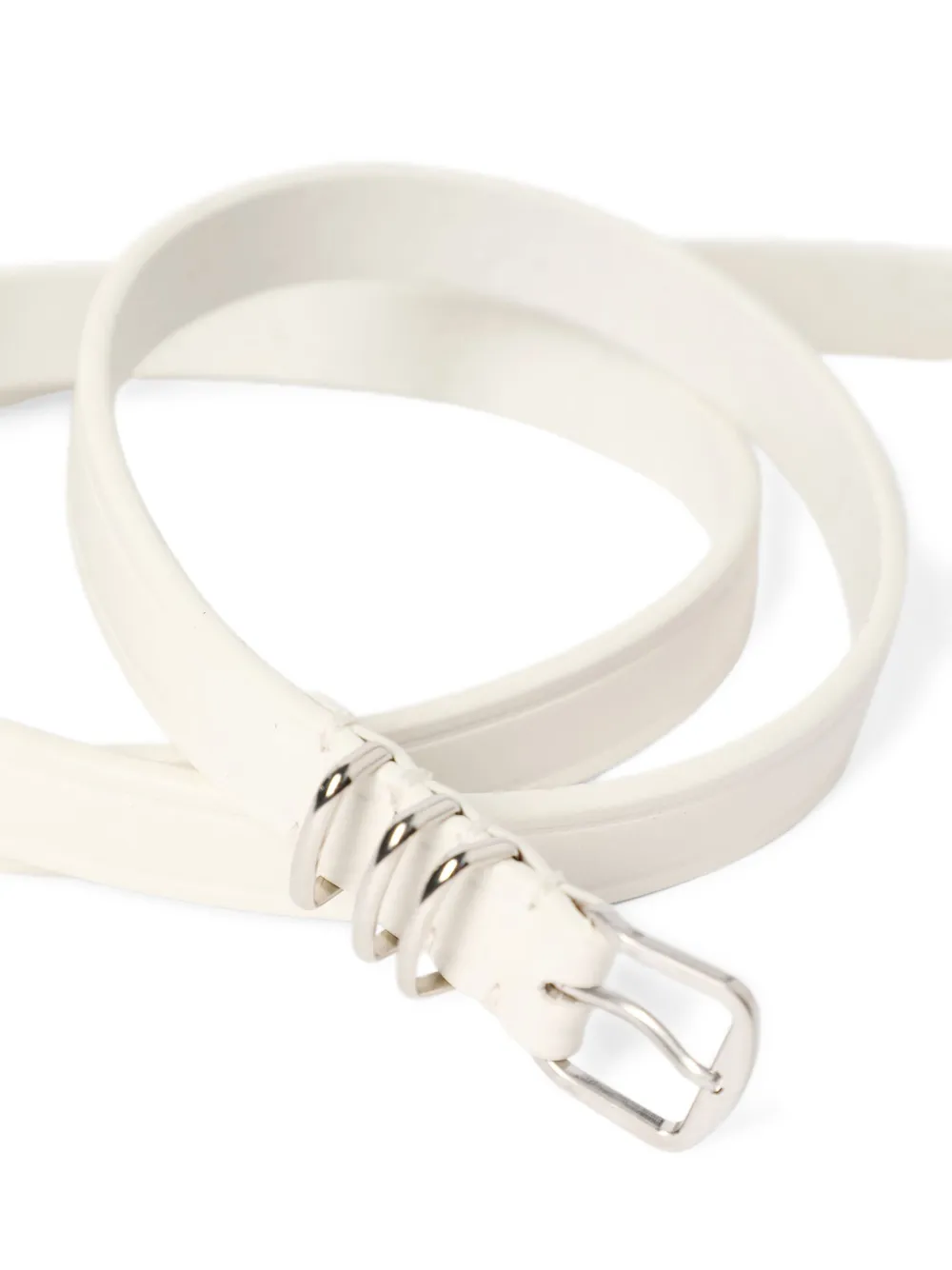Ann Demeulemeester Adea leren riem Wit