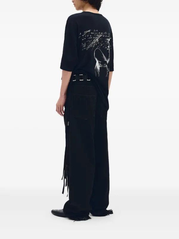 Ann Demeulemeester Sketchbook Tシャツ | ブラック | FARFETCH JP Ann Demeulemeester Sketchbook Tシャツ | ブラック | FARFETCH JP