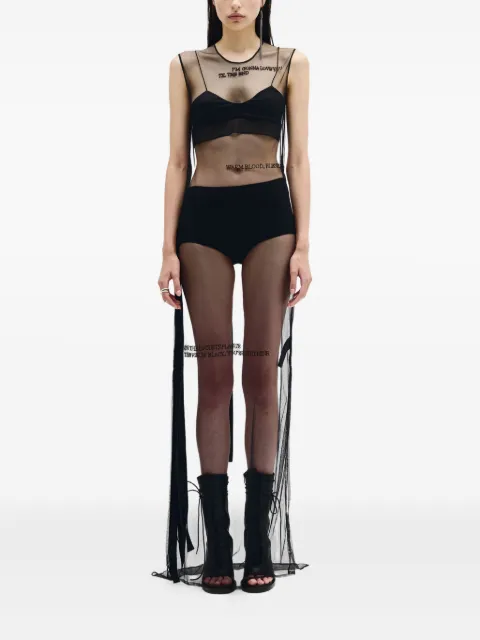 Ann Demeulemeester Seda Till the End semi-sheer mesh maxi dress