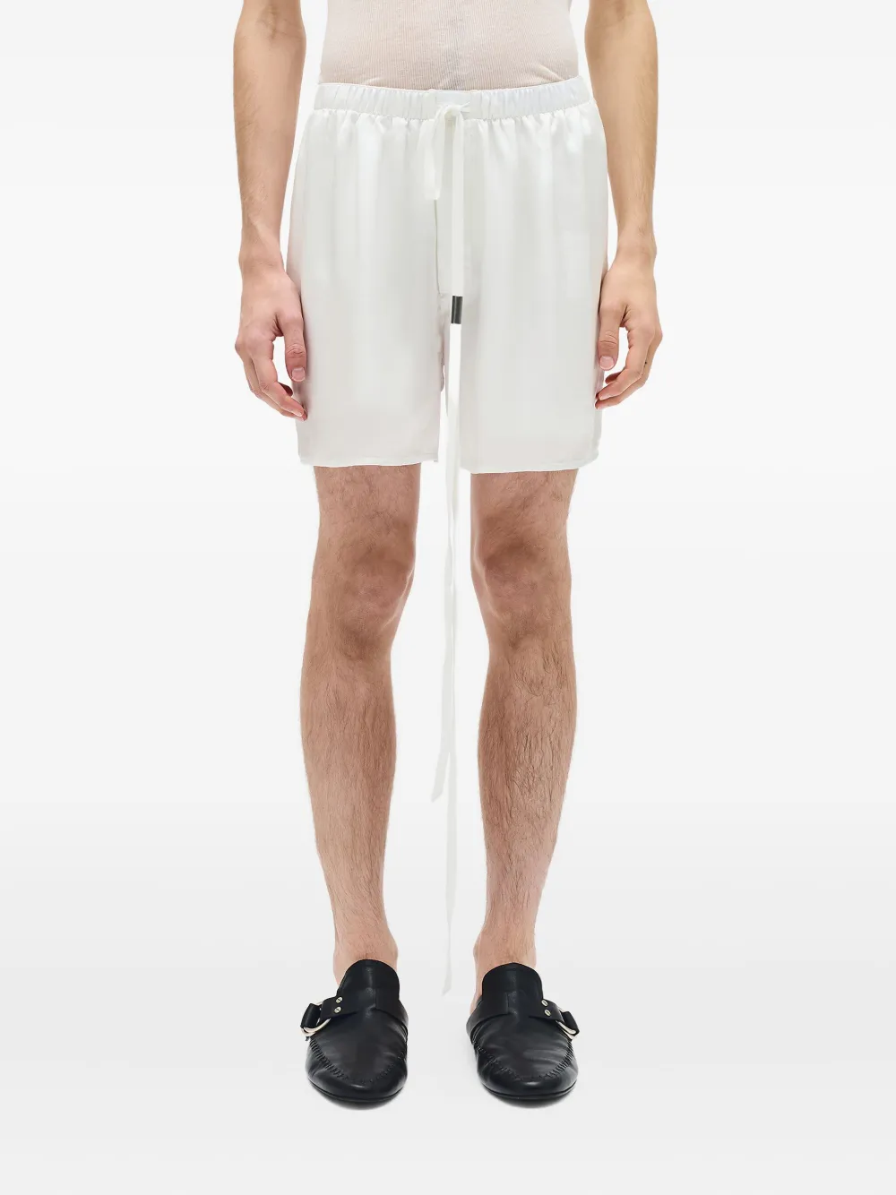 Ann Demeulemeester drawstring sheer shorts | blanco | Image 1