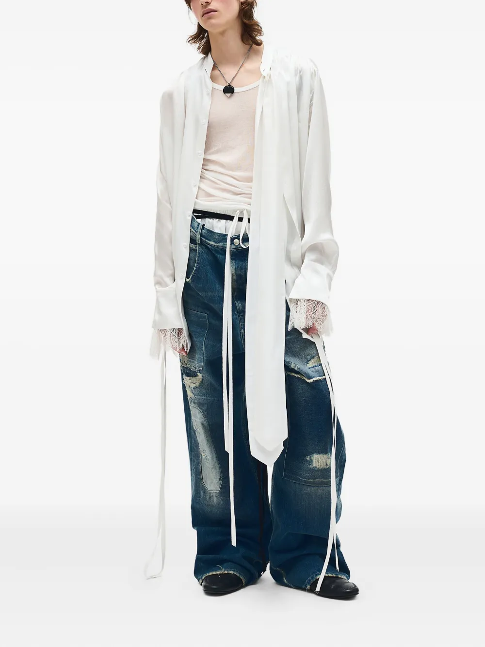 Ann Demeulemeester Solan shirt - Wit