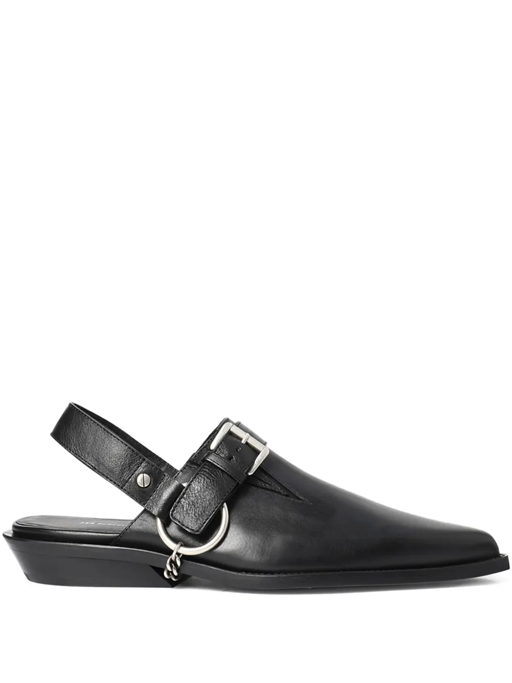 Ann Demeulemeester Vilmu Pointy buckle-embellished mules | negro | Image 1