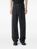 Ann Demeulemeester drawstring-detail jeans - Grey