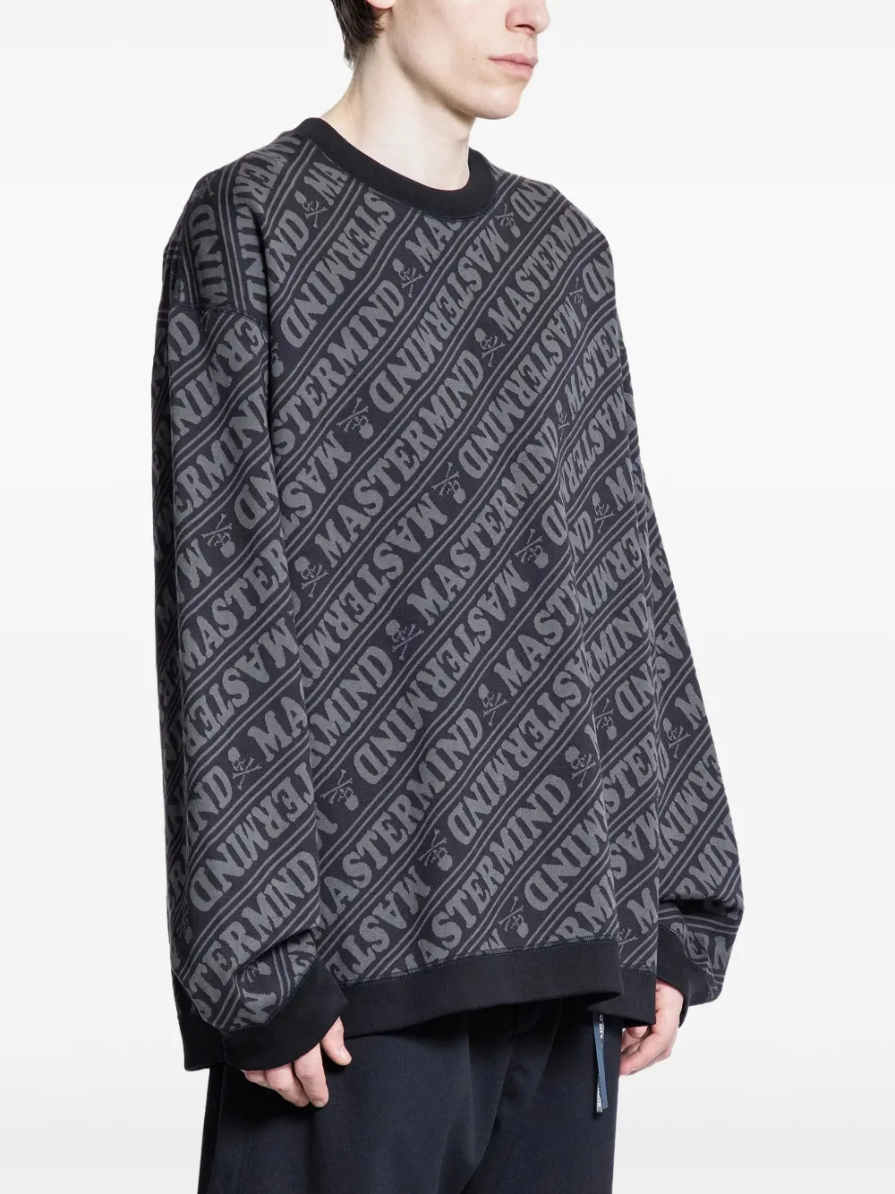 Mastermind World Sweater met logoprint Zwart
