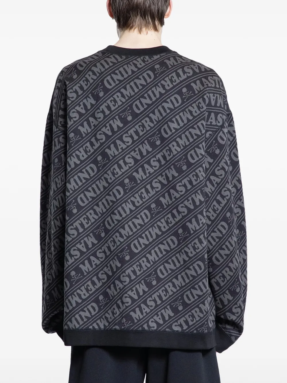 Mastermind World Sweater met logoprint Zwart