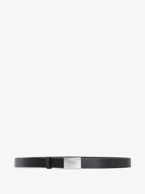 TAIGA TAKAHASHI leather rectangle-buckle belt